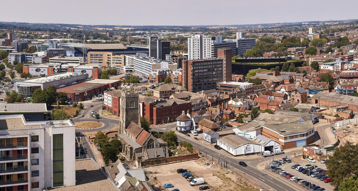 360 panorama view of Ipswich